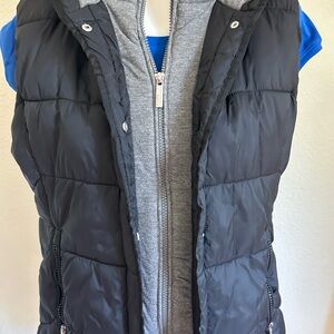 Marc New York Black Performance Vest with White Logo